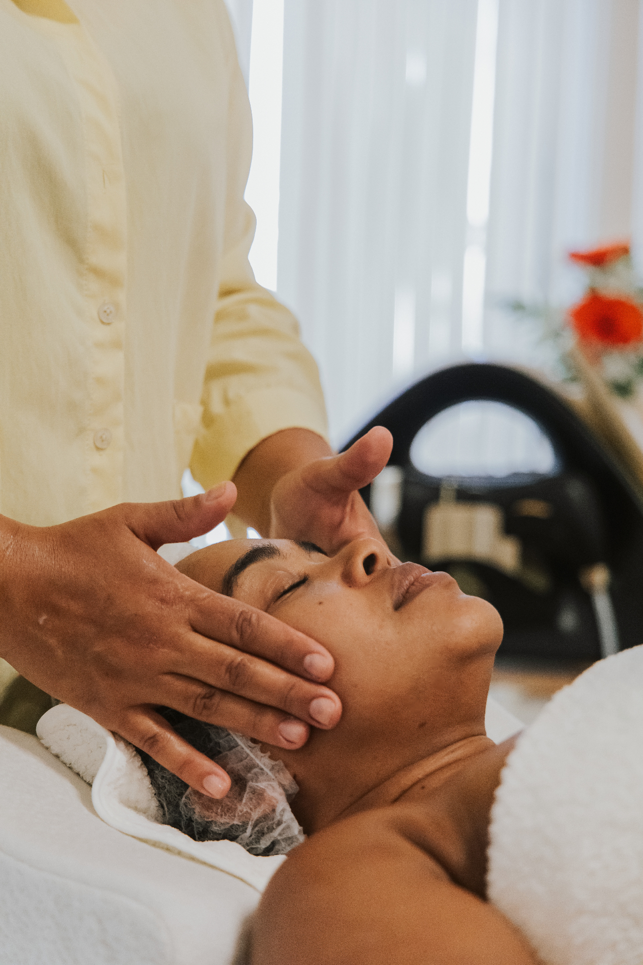 Tratamento facial relaxante